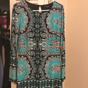 knee length long sleeve dress